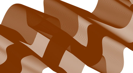 Wavy Blend Curved Brown Color Abstract Background Design Vector Illustrationのイラスト素材