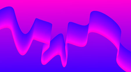 Wavy Blend Abstract Curved Background Purple Design Vector Illustration
