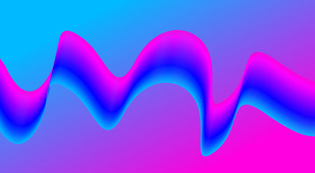 Abstract Blend Wavy Curved Background Purple Gradient Design Vector Illustration