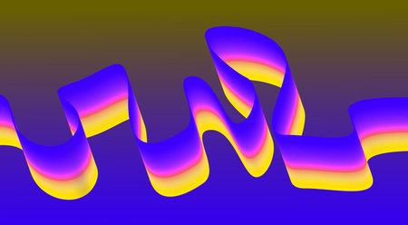 Blend Flowing Curved Smooth Background Colors Abstract Design Vector Illustration