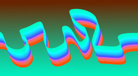 Blend Flowing Curved Smooth Background Gradient Colors Abstract Design Vector Illustration