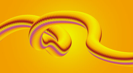 3D Blend Flowing Background Gradient Yellow Abstract Smooth Design Vector Illustration