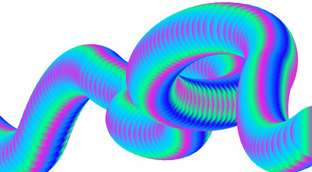 Blend 3D Fluid Blue Cyan Gradient Abstract Background Smooth Design Vector Illustration