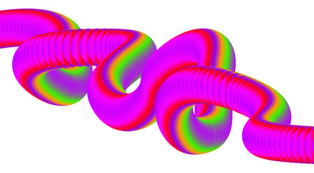 3D Blend Fluid Design Pink Gradient Colorful Background Abstract Vector Illustration