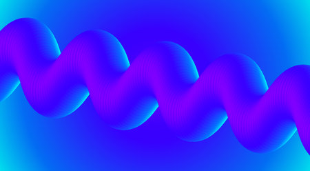 3D Blend Abstract Fluid Background Design Blue Gradient Art Vector Illustration