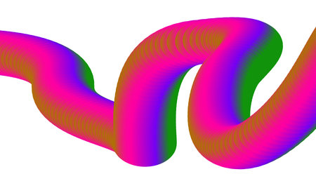 3D Blend Abstract Fluid Design Gradient Background Art Vector Illustrationのイラスト素材