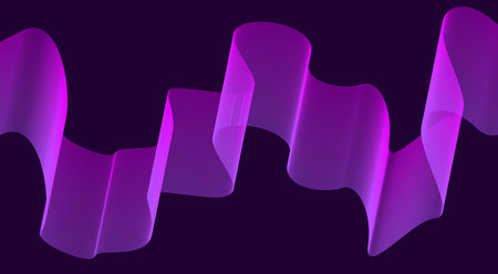 Abstract Wave Background Stylized Lines Art Purple Vector Illustration
