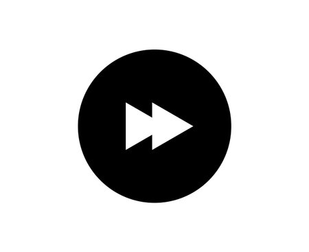 Fast Forward Icon Symbol Sign Media Player Design Vector Illustration