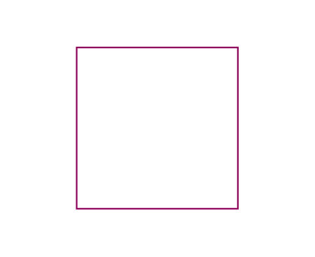 Square Shape Frame Outline Stroke Maroon Symbol Vector Illustrationのイラスト素材