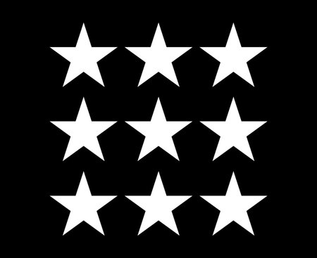 Star Shape Collection Black And White Elements Symbol Vector Graphic Design Illustration