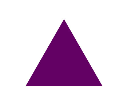 Triangle Shape Purple Color Design Symbol Vector Illustration