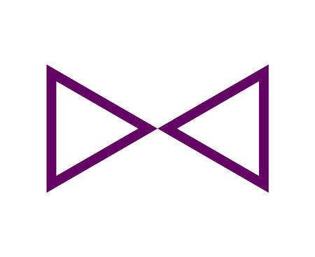 Triangle Shape Outline Stroke Purple Element Vector Graphic Design Illustrationのイラスト素材