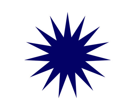 Star Shape Blue Color Creative Design Symbol Vector Illustrationのイラスト素材
