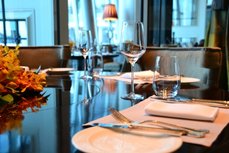 Fine dining restaurantのeditorial素材