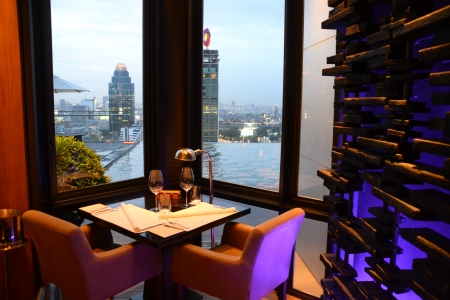 Contemporary European restaurant in Bangkokのeditorial素材