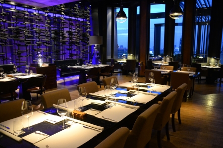 Contemporary European restaurant in Bangkokのeditorial素材