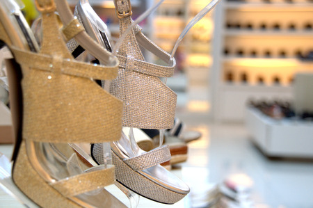 Ladies platform shoesの写真素材