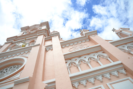 Danang Con Ga Cathedral in Danang, Vietnamの写真素材