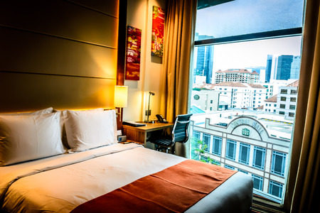 Comfortable bedroom condominium apartmentのeditorial素材