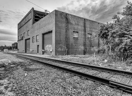 Raleigh North Carolina USA July 19 2014 Norfolk Southern Train Yardのeditorial素材