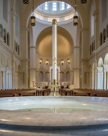 Raleigh North Carolina USA September 20 2017 Holy Name of Jesus Cathedralのeditorial素材