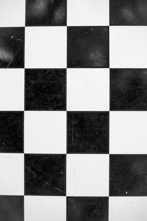 Black and White Checkers Boardの写真素材