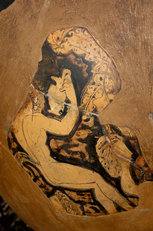 Ancient Greek vase,の写真素材