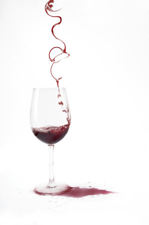wine in tne glassの写真素材