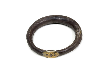 Roman bracelet isolated on white, originalの写真素材