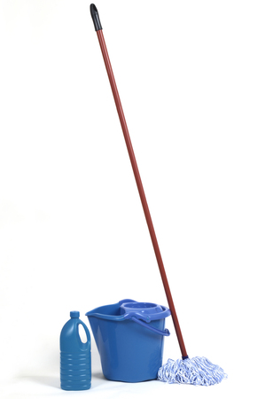 mop and bucketの写真素材