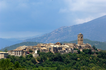 Ainsa, Pyrenees, Huesca, Aragon, Spainの写真素材