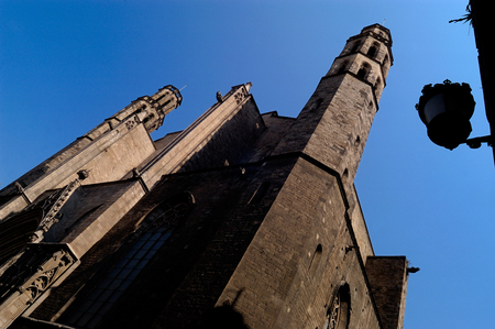 Churc of Santa Maria del Mar , Barcelona,Spainの写真素材