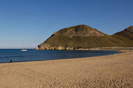 "El Playazo de Rodalquilar" Beach, Cabo de Gata, Spainのeditorial素材