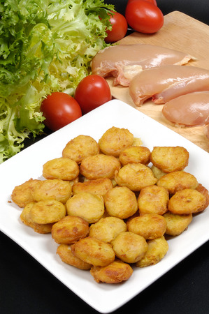 fast food chicken nuggetsのeditorial素材