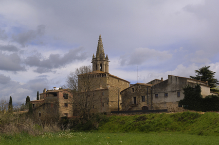 Sant Marti Vell, Girones,Girona, Spainのeditorial素材
