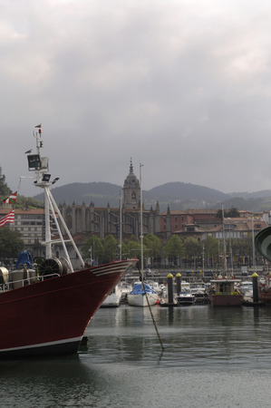 port of Lekeito, Basque country, Spain (fishing Village)のeditorial素材