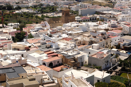 overview, Nijar, Almeria, Andalucia, Spainのeditorial素材