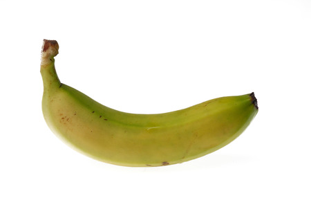 one, platano,  banana with white background, blur,の写真素材