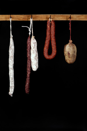 different pork sausagesの写真素材