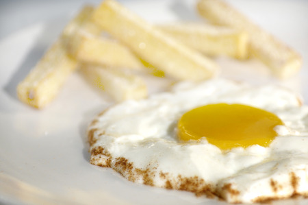 fried eggの写真素材