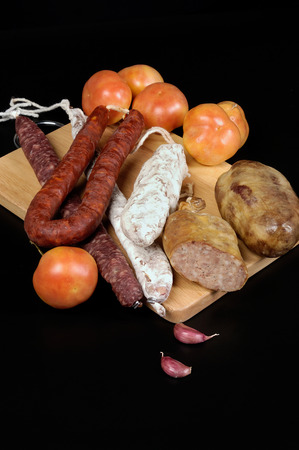 different pork sausagesの写真素材