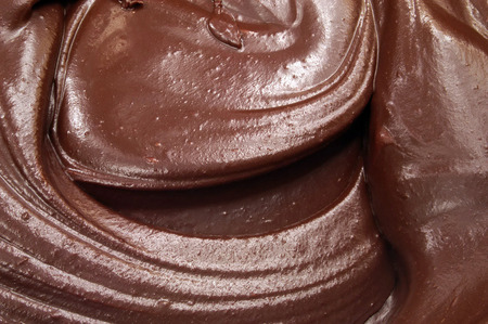Close Up Image of Creamy Chocolateの写真素材