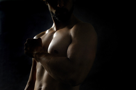 man bicepの写真素材