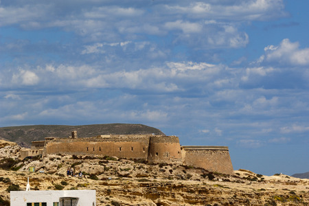 San Felipe, Castle, Cabo de Gata, Natural Parck, Almeria, Andalucia, Spainのeditorial素材