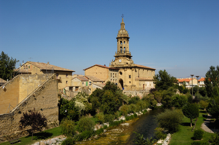 View of Cuzcurrita de Rio Tiron, La Rioja, Spainの写真素材