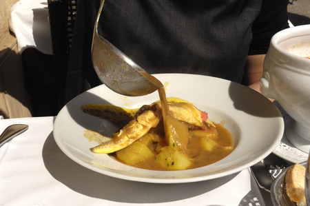 soup boiullabesa Franceの写真素材