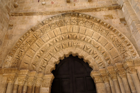 door of  Cathedral, Zamora, Castilla y Leon, Spainのeditorial素材