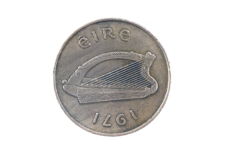 ireland harp coin 1971の写真素材