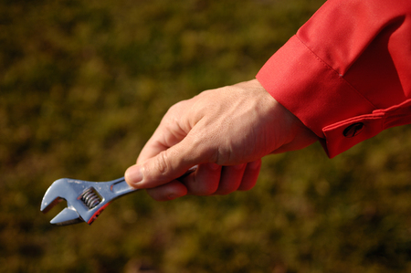 hand wrenchの写真素材