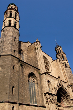 Santa Maria del Mar  Barcelona, Catalonia,Spainの写真素材
